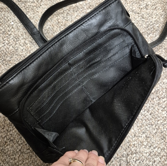 Great American Leather Works 100% Black Leather Purse NWOT - Picture 8 of 8